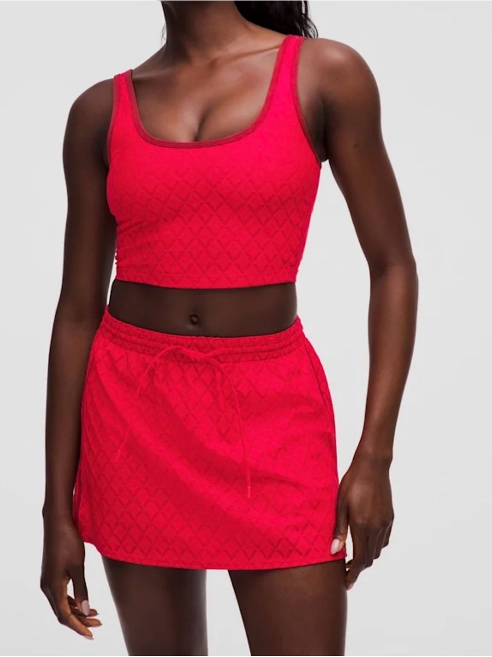 Lululemon Textured Mesh Tennis Tank Top Medium Support B/C Cup